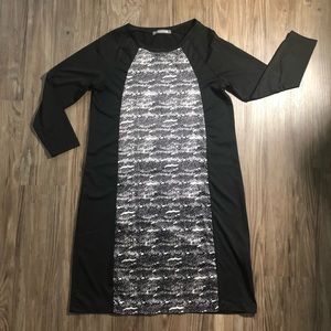 Color block mini dress